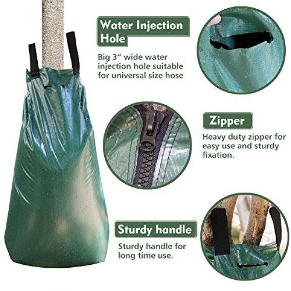 Tree Watering Bag 20 Gallon Watering Bag for Trees with Heavy Duty...