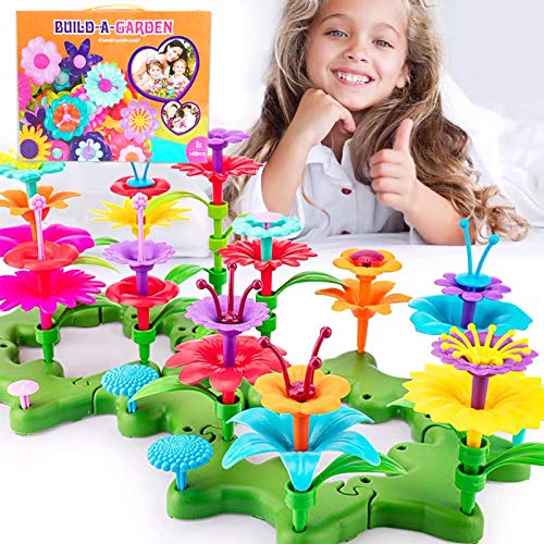 Remoloof Flower Garden Building Toys BPA-Free 148PCS Girls Creativ...