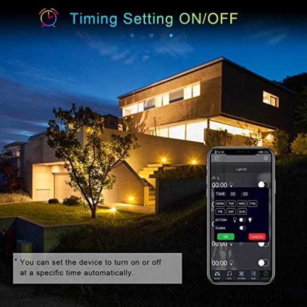 Remon LED Flood Lights RGB Color Changing Led Stage Landscape Ligh...