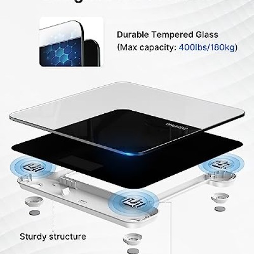RENPHO Digital Bathroom Scale, Highly Accurate Body Weight Scale w...