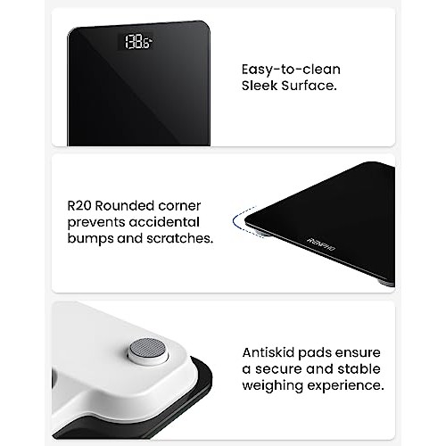 RENPHO Digital Bathroom Scale, Highly Accurate Body Weight Scale w...