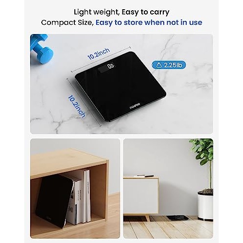 RENPHO Digital Bathroom Scale, Highly Accurate Body Weight Scale w...