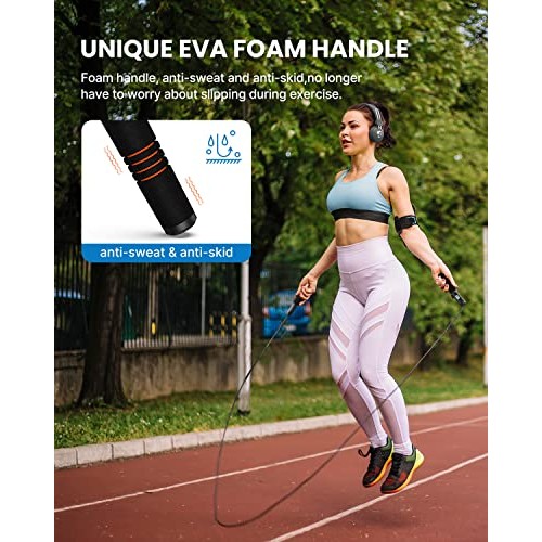 RENPHO Smart Jump Rope, Fitness Skipping Rope with APP Data Analys...