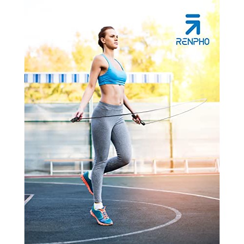 RENPHO Smart Jump Rope, Fitness Skipping Rope with APP Data Analys...