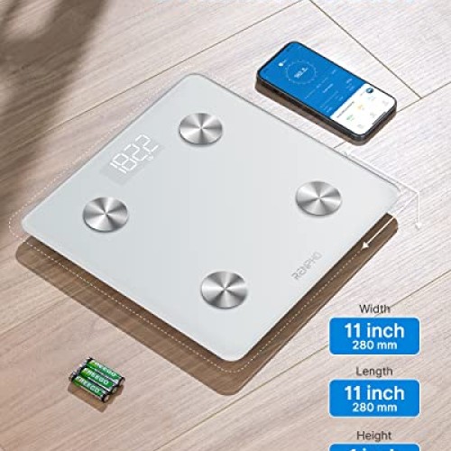 RENPHO Smart Scale, Body Fat Scale, Digital Bathroom Scale for Bod...