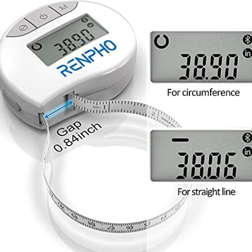 RENPHO Smart Tape Measure Body with App Bluetooth Measuring Tapes ...