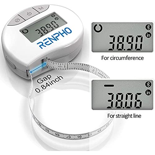 RENPHO Smart Tape Measure Body with App Bluetooth Measuring Tapes ...