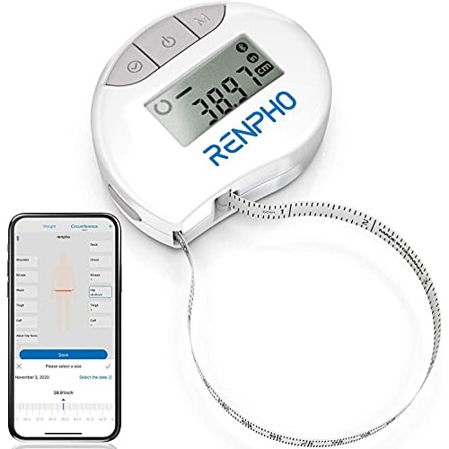 RENPHO Smart Tape Measure Body with App Bluetooth Measuring Tapes ...