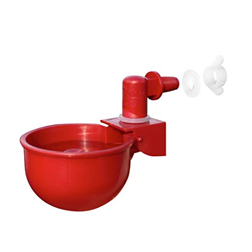 RentACoop Automatic Chicken Water Nipple Cup Waterer Kit for Poult...