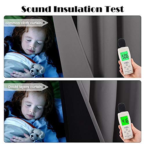 Nursery Total Shade Patio Door Curtain Cute Animals Deer Snail Owl...