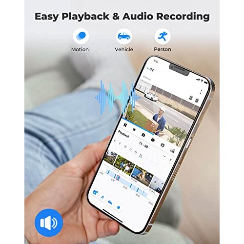 Reolink Plug-in Outdoor WiFi Security Camera, 5MP HD Dual Band Wir...