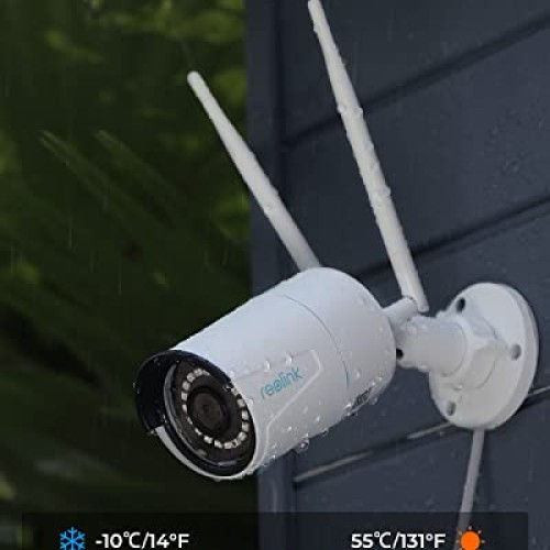 Reolink Plug-in Outdoor WiFi Security Camera, 5MP HD Dual Band Wir...