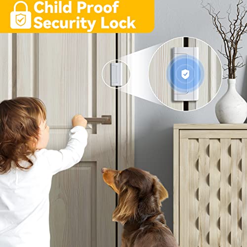 2 Pack Home Security Door Lock Withstand 800 lbs for Inward Swingi...