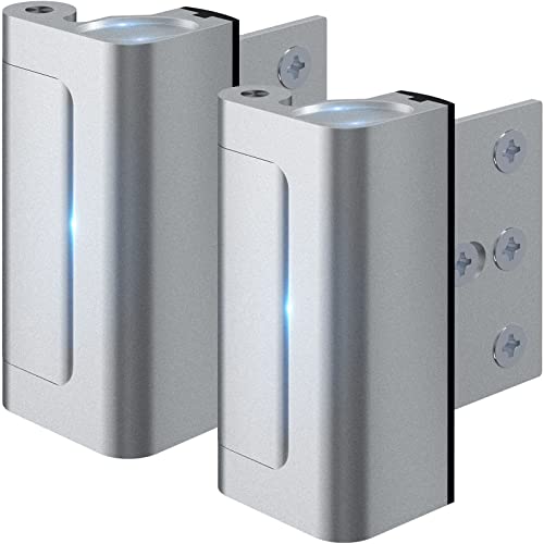 2 Pack Home Security Door Lock Withstand 800 lbs for Inward Swingi...