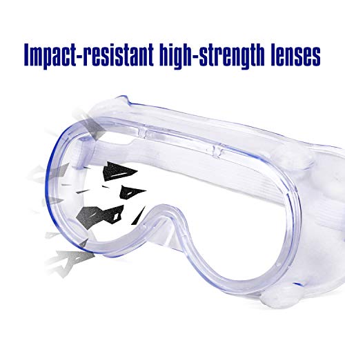 Rescare Splash Safety Goggles Ultra Clear Lens Safety Glasses Anti...
