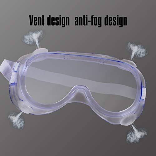 Rescare Splash Safety Goggles Ultra Clear Lens Safety Glasses Anti...