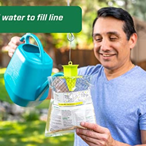 RESCUE! Outdoor Disposable Fly Trap, Green, 2 Pack