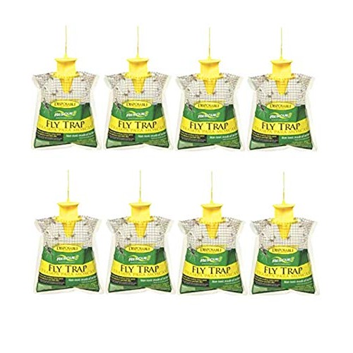 RESCUE! Outdoor Disposable Hanging Fly Trap – 8 Pack