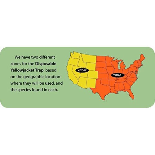 RESCUE YJTD Disposable Yellow Jacket Traps, 2 Pack East of The ...