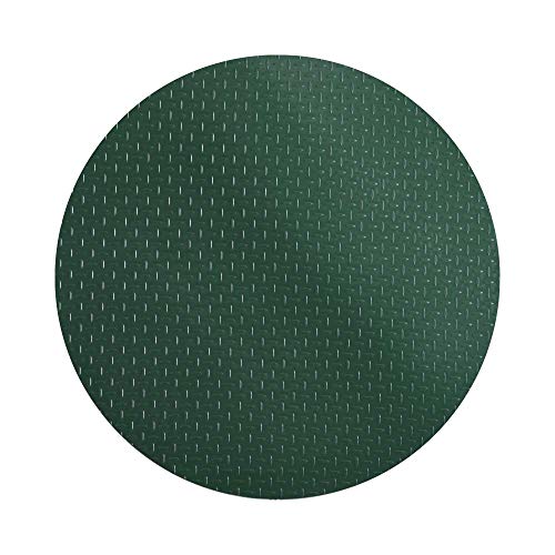 Resilia Round Under Grill Mat – Green, Large 36-inch Diameter, for...