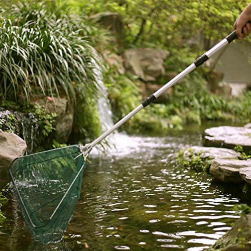 RESTCLOUD Fishing Landing Net with Telescoping Pole Fishing Net Fr...