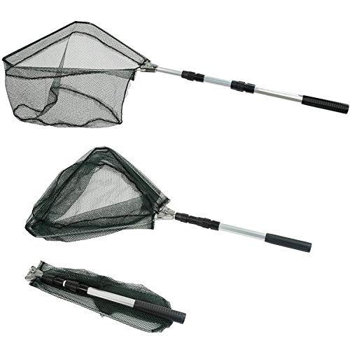 RESTCLOUD Fishing Landing Net with Telescoping Pole Fishing Net Fr...