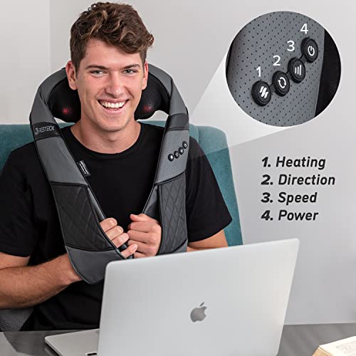 RESTECK Massagers for Neck and Back with Heat - Deep Tissue 3D Kne...