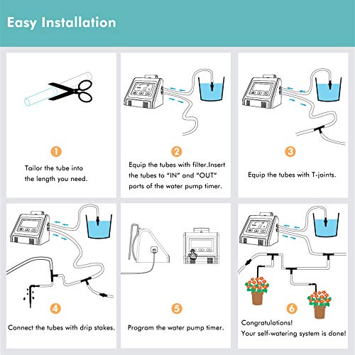 Automatic Watering System for Potted Plants, Micro DIY Self Drip I...