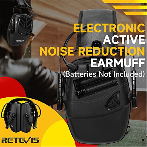 Retevis Shooting Ear Protection for Range,Sound Amplification Elec...