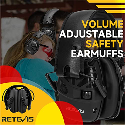 Retevis Shooting Ear Protection for Range,Sound Amplification Elec...