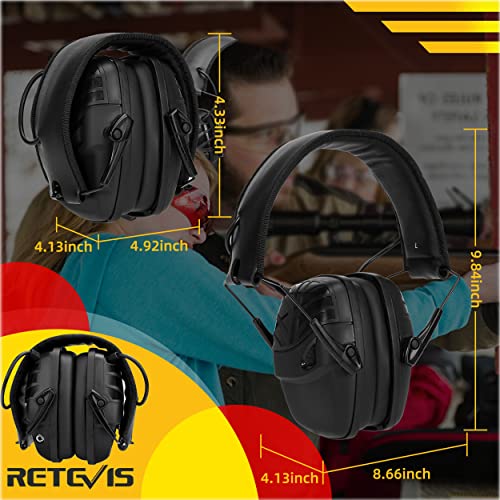 Retevis Shooting Ear Protection for Range,Sound Amplification Elec...