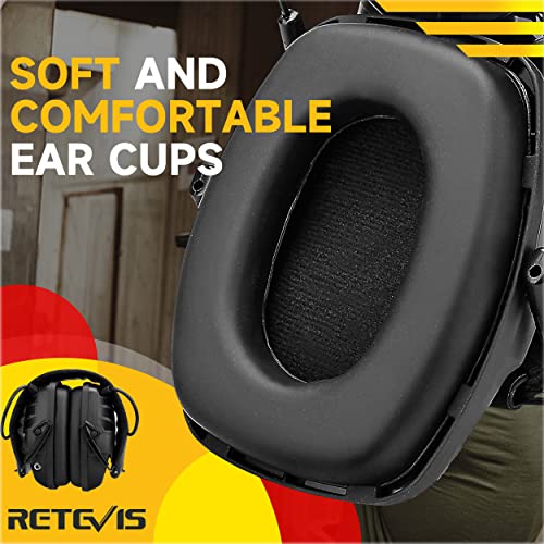 Retevis Shooting Ear Protection for Range,Sound Amplification Elec...