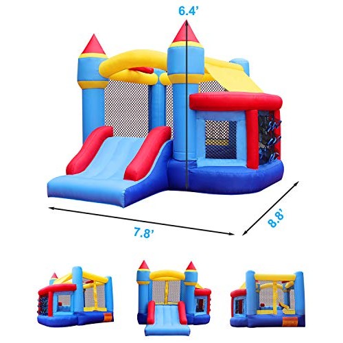 RETRO JUMP Inflatable Bounce House, Bounce Castle with Jumping Bal...