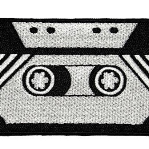 Tape Cassette Retro DIY Applique Embroidered Sew Iron on Patch TCS-01