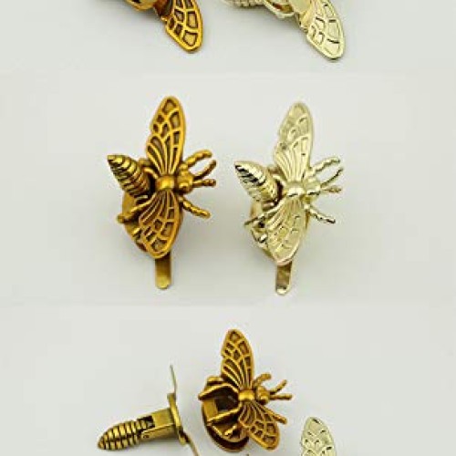 Retyion 10 PCS Clasp Turn Lock Bee Shape Lock Clutch Closure for B...