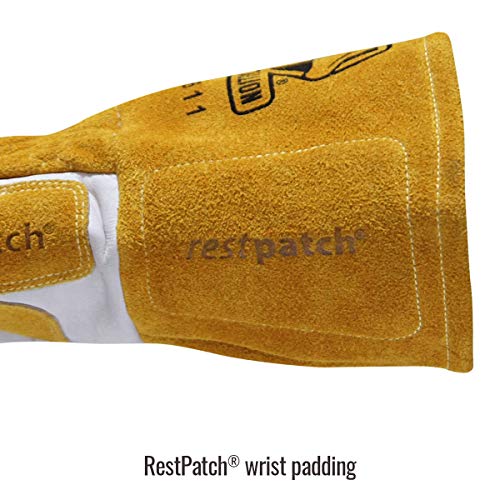 Revco GM1611 Top Grain Leather Cowhide MIG Welding Gloves with Rei...