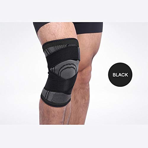 Knee Brace Compression Sleeve Support DCF Cross Wraps Anti-Slip Fi...