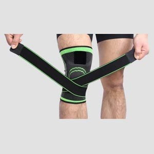 Knee Brace Compression Sleeve Support DCF Cross Wraps Anti-Slip Fi...