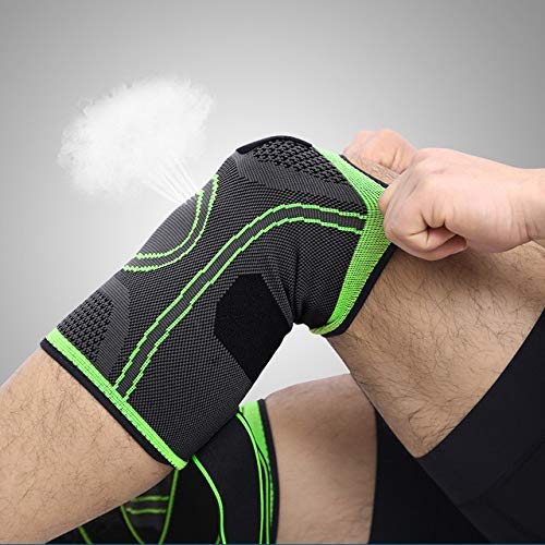 Knee Brace Compression Sleeve Support DCF Cross Wraps Anti-Slip Fi...