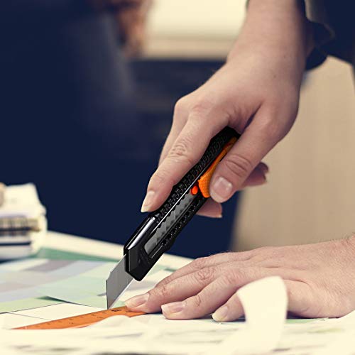 REXBETI 12-Pack Utility Knife, Retractable Box Cutter for Cartons,...
