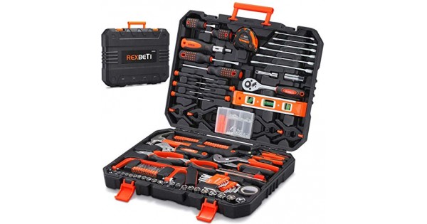 REXBETI 217-Piece Tool Kit, General Household Hand Tool Set