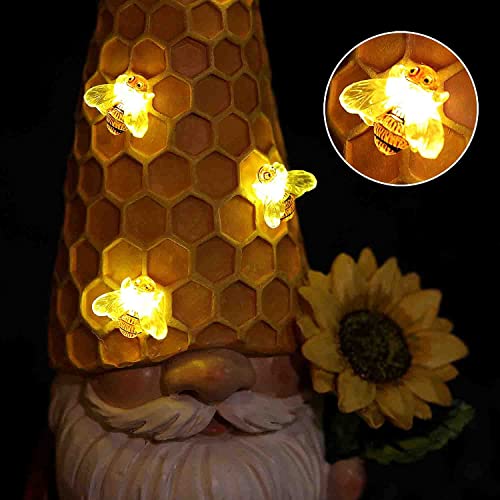REYISO 12.3 Solar Gnomes Garden Statues-Resin Summer Gnomes Figu...