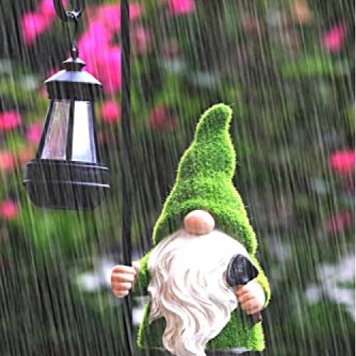 REYISO 12IN Solar Outdoor Gnomes Garden Statues Clearance - Funny ...