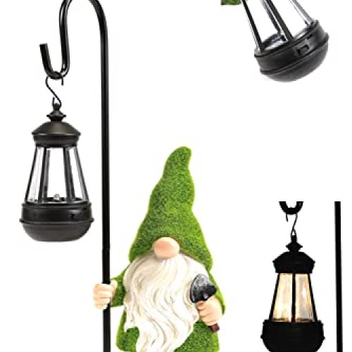 REYISO 12IN Solar Outdoor Gnomes Garden Statues Clearance - Funny ...