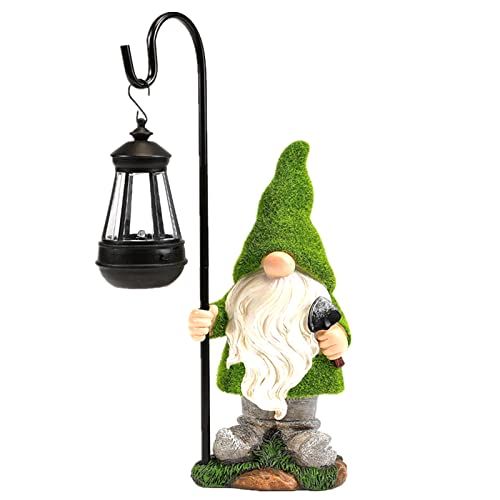 REYISO 12IN Solar Outdoor Gnomes Garden Statues Clearance - Funny ...
