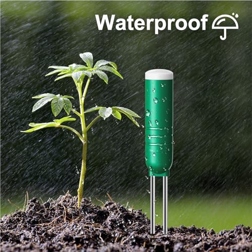 Reyke Soil Moisture Meter for Plants, 4-in-1 Soil Tester for Moist...