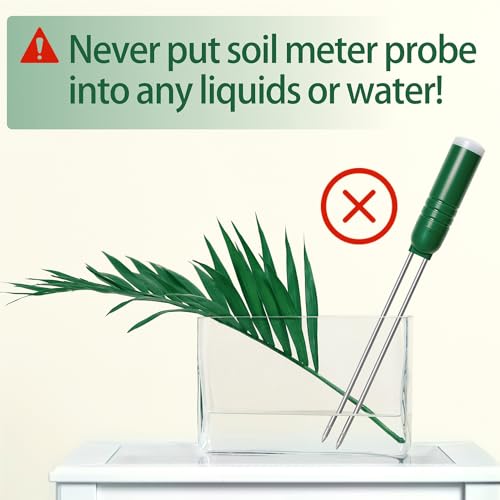 Reyke Soil Moisture Meter for Plants, 4-in-1 Soil Tester for Moist...