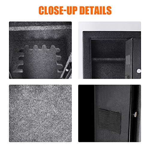 REYLEO Rifle Safe,Quick Access 7-10 Storage, Large Safes f...