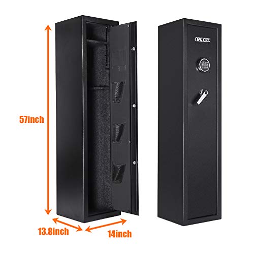 REYLEO Rifle Safe,Quick Access 7-10 Storage, Large Safes f...