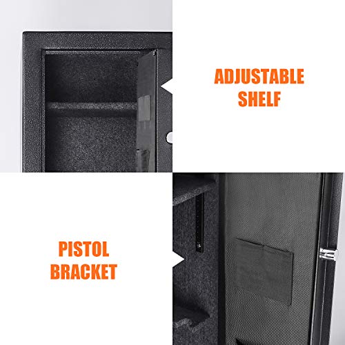 REYLEO Rifle Safe,Quick Access 7-10 Storage, Large Safes f...